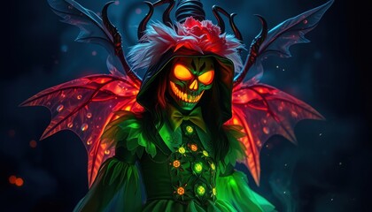 Enigmatic sorceress of darkness