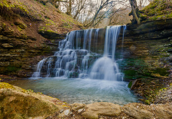 Obraz premium waterfall in the forest