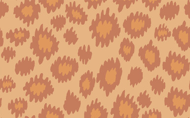 Abstract modern leopard seamless pattern. Animals trendy background. Color decorative vector stock illustration for print, card, postcard, fabric, textile. Modern ornament of stylized skin