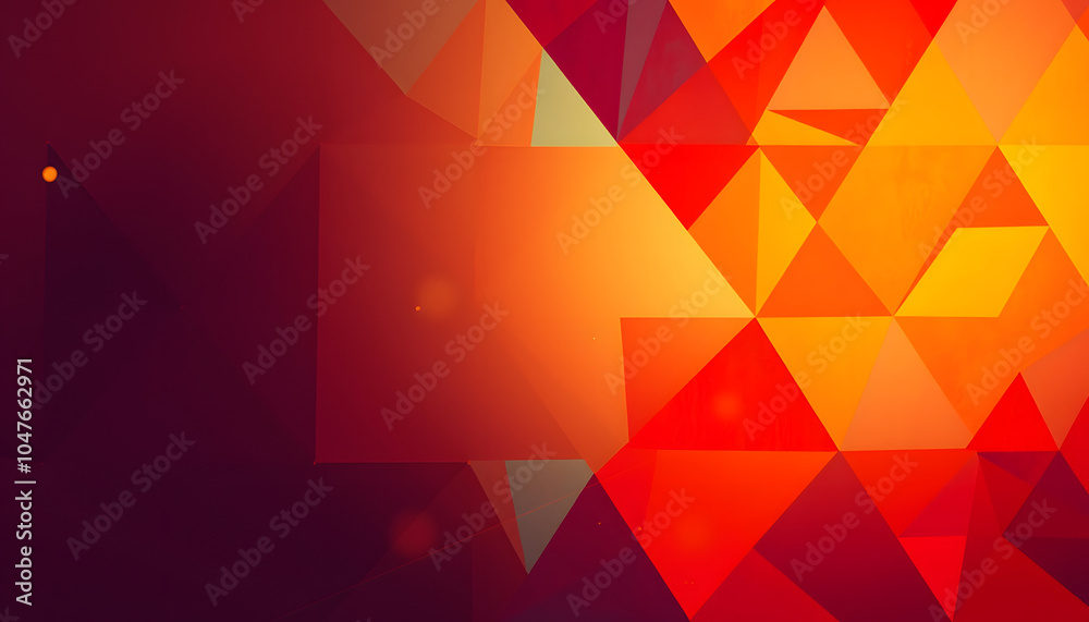 Canvas Prints abstract colorful background, modern art design in orange blue and red geometric triangle pattern wi