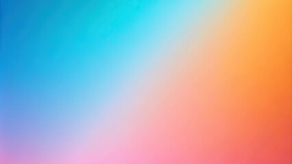 Symmetrical abstract colorful gradient background with light pastel blue, pink, and orange smooth color transition bright and soft backdrop
