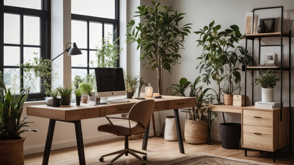 Warm and inviting living room with cozy furnishings and soft lighting.