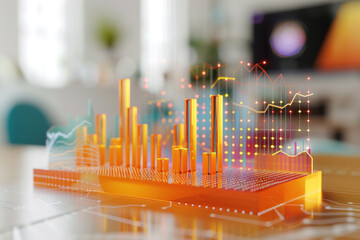 3D Data Visualization of Financial Charts