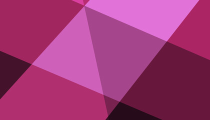 Obraz premium Abstract geometric vector background. Different polygon shades of pink.