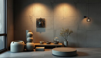 Contemporary minimalist interior design