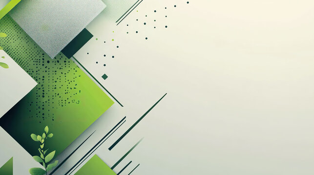 Spring, green, minimalist corporate powerpoint slide background, perfect for presentations that require a clean, understated style