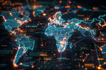 Obraz premium Global Network Connection
