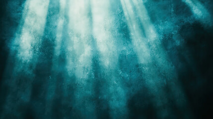 Teal, blue, vintage grainy 35mm film wallpaper featuring faded colors, light leaks, and dust particles, creating a retro cinematic atmosphere with soft, blurred textures