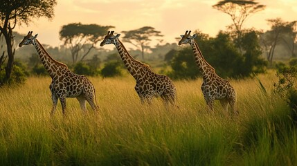 Fototapeta premium A wildlife reserve where conservation efforts have led to the return of endangered species to their natural habitat.