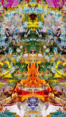 Abstract background art . Ethnic pattern. Mixtures of oil paint. Trendy hand painting canvas. Wall decor and Wall art prints Idea. 3D Texture. Art object