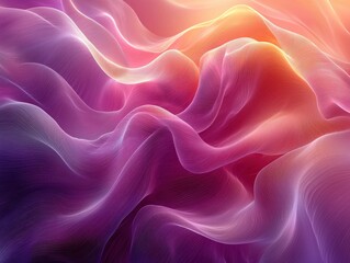 Obraz premium Abstract Wavy Lines with Vibrant Gradient Colors