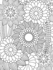 Flowers Coloring Pages For Adules