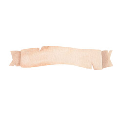 vinage old paper watercolour clipart on isolated background 