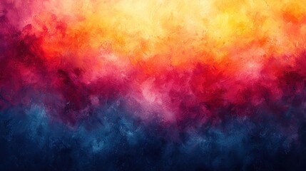 Naklejka premium Abstract Colorful Canvas with Deep Blue, Purple, and Yellow Hues