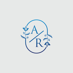 Beauty And Fashion Logo With Letter AR