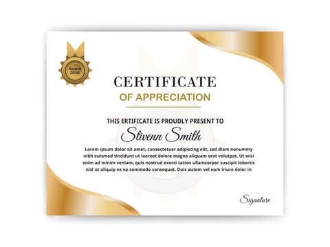 certificate of appreciation design template