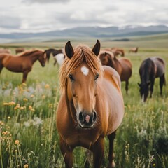 Obraz premium Wild horse spectacle