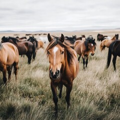 Equine freedom up close