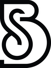 Obraz premium bs logo design