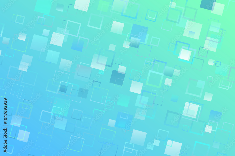 Poster geometrical random modern gradient technology webpage background - abstract vector graphic from squa