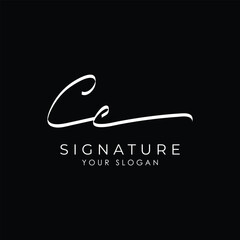 CC Initial Signature Logo – Elegant and Minimalist Monogram Design