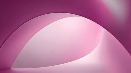 Obraz premium Exploring the Elegance of Curved Forms in a Soft Pink Half-Circle Backdrop at Dusk