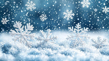 Sparkling Snowflakes in a Winter Wonderland