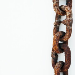 Obraz premium Background texture of beautiful old iron chains.