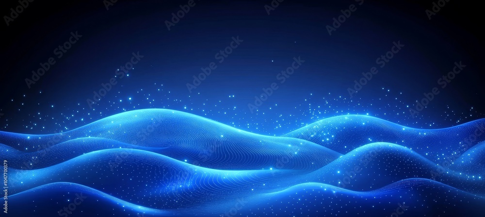 Poster points and lines connected in a network. digital technology. digital background. 3d rendering.