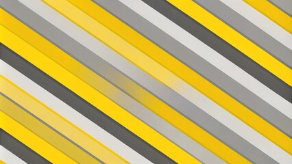 Obraz premium Symmetrical background with uneven yellow stripes and shapes in different shades of gray