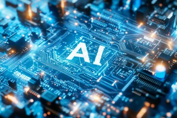 Obraz premium AI circuit boards 