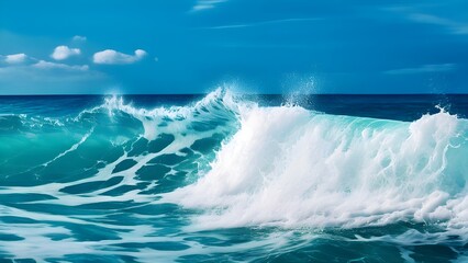 Obraz premium Ocean wave. Storm 