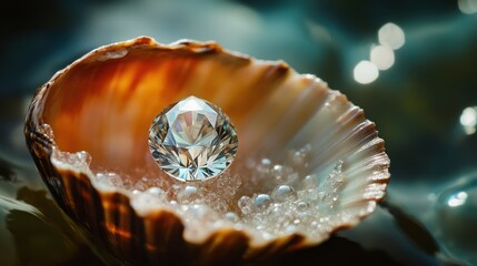 Diamond in Seashell