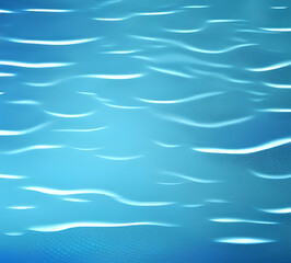 Obraz premium Blue wave Water background with sun glare bright light holiday sea playful and chaotic abstract illustration perfect for summer Background High quality 8k.generative ai 