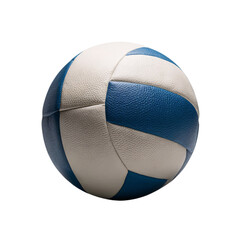 Fototapeta premium A Blue and White Volleyball Stands Out Against