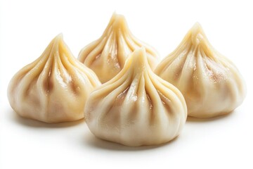 Obraz premium Modak dumpling served as a delightful snack, isolated on white.