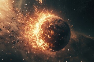 Fototapeta premium Planet Destruction