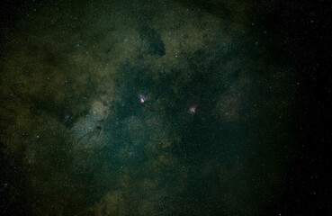 A large star cloud on the edge of the Milky Way in space