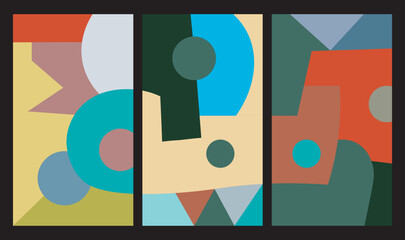 colorful abstract art for wall decoration
