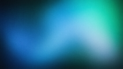 An abstract gradient with a smooth transition of blue, teal, and green tones, featuring a grainy texture. Perfect for backgrounds, wallpapers, and digital designs