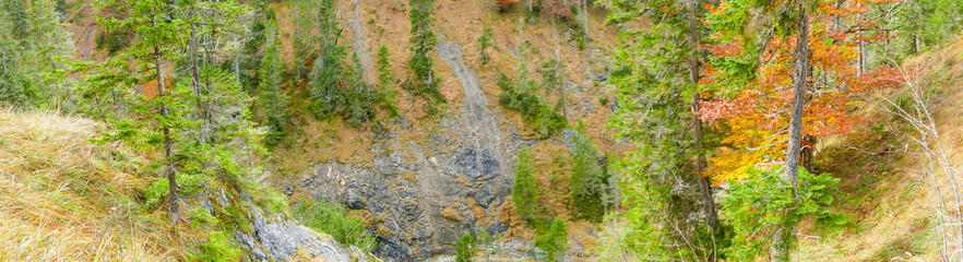 Schlucht Pfanngraben Rotwand Landschaftspanorama 