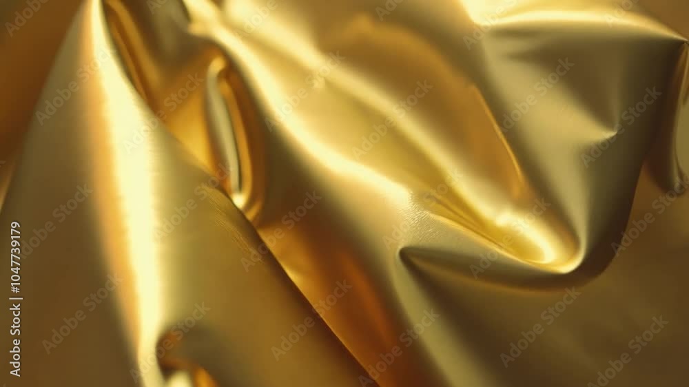 Poster the lustrous golden fabric creates a visually captivating display with its flowing folds and reflect