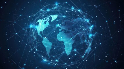 Obraz premium Global Network Connection