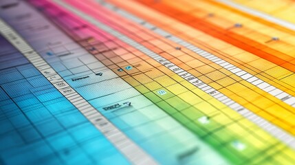 Colorful Project Management Dashboard Layout