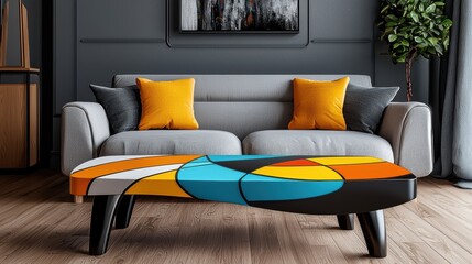 Creative 3D Coffee Table Design for Modern Interiors