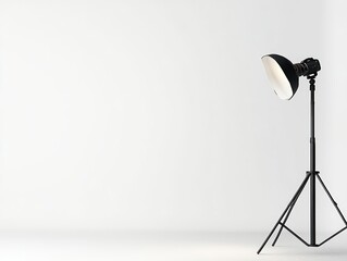 Studio Light Setup with White Background