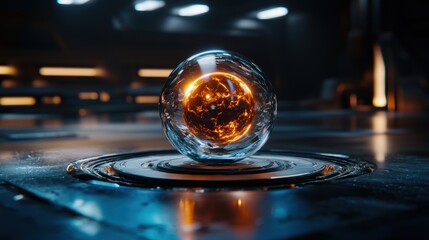 Ethereal 3D Render of a Glowing Object