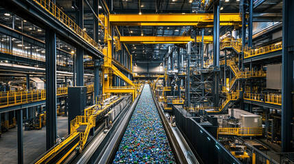 Industrial Factory Conveyor Belt with Recycled Plastic Bottles