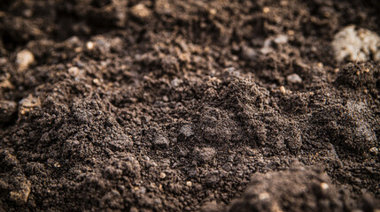 Rich Brown Soil Texture Background   Gardening  Agriculture  Nature