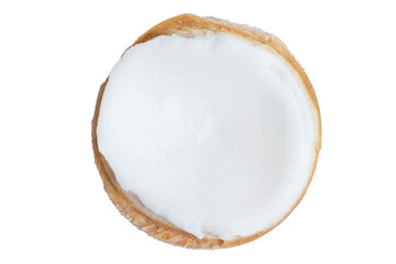 Coconut fruit on white background
